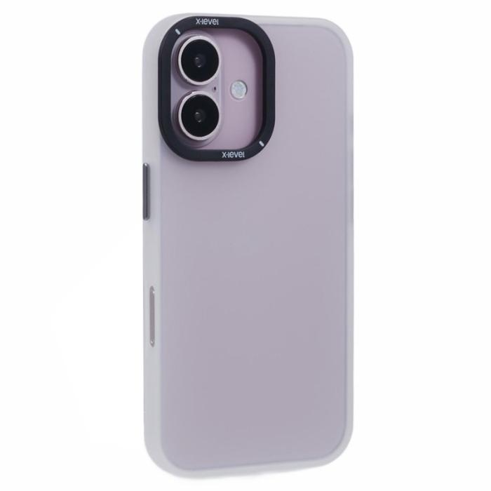 X-Level - X-LEVEL iPhone 16 Skal Matt Finish PC + TPU - Vit