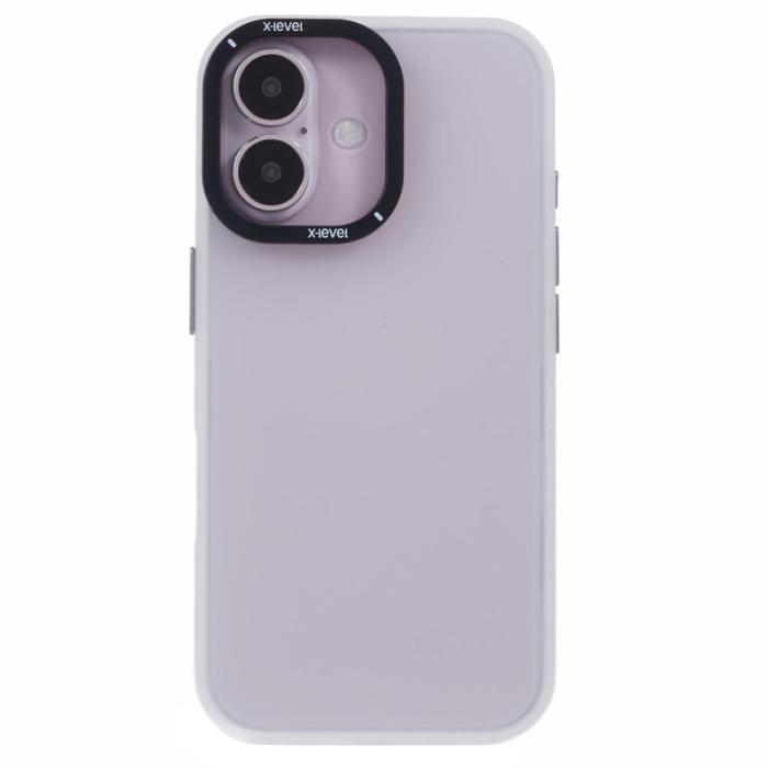 X-Level - X-LEVEL iPhone 16 Skal Matt Finish PC + TPU - Vit