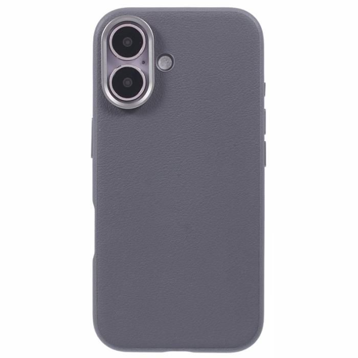 X-Level - X-LEVEL iPhone 16 Skal PU Läder Hård PC Stöttålig Grå