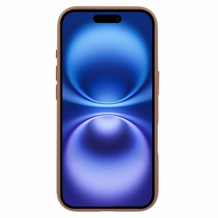 X-Level - X-LEVEL iPhone 16 Skal PU Läder Hård PC Stöttålig Titanium Guld