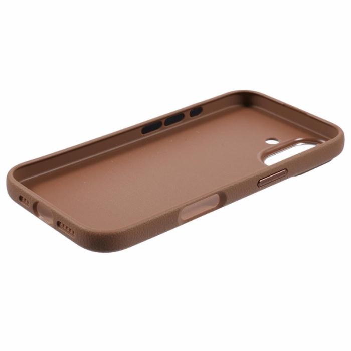 X-Level - X-LEVEL iPhone 16 Skal PU Läder Hård PC Stöttålig Titanium Guld