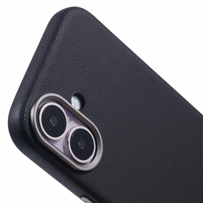 X-Level - X-LEVEL iPhone 16 Skal PU Läder Stöttåligt Skydd - Svart