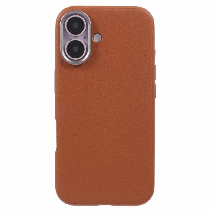 X-Level - X-LEVEL iPhone 16 Skal PU Läder Stöttåligt Telefonfodral Brun
