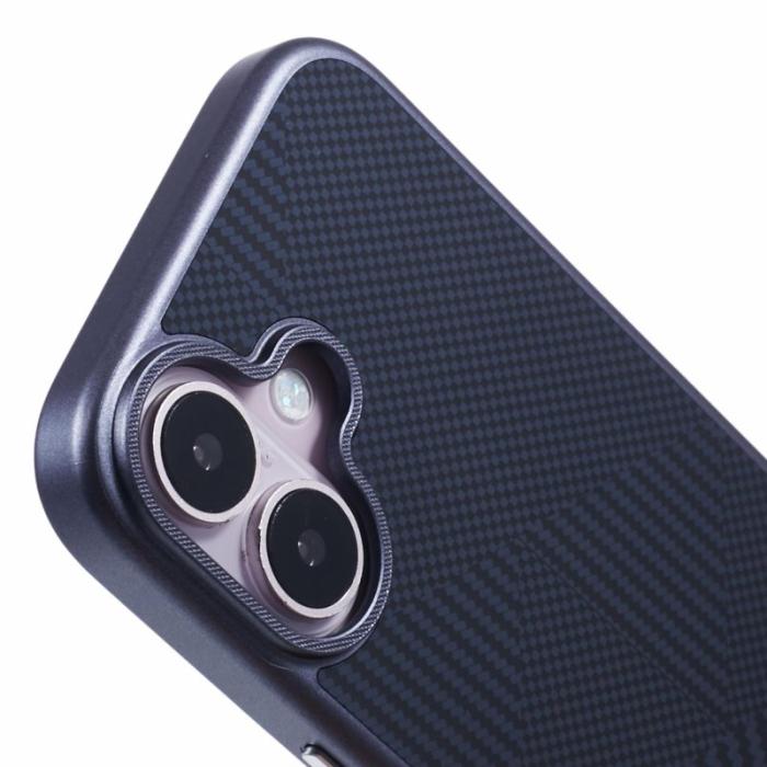 X-Level - X-LEVEL iPhone 16 Skal Rhombus Splicing Hård PC Blå