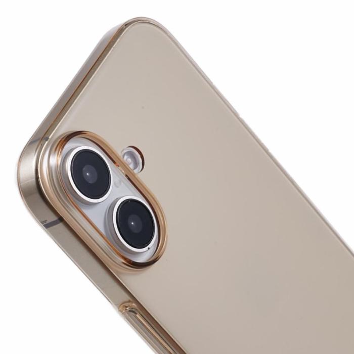 X-Level - X-LEVEL iPhone 16 Skal Slim Hård PC Transparent Titan Guld