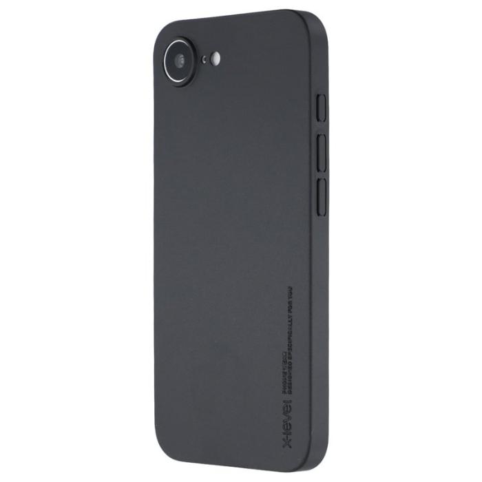 X-Level - X-LEVEL iPhone 16e Skal Hård PP Matt 0.18mm Ultra-Tunn - Svart