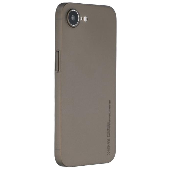 X-Level - X-LEVEL iPhone 16e Skal Hård PP Matt 0.18mm Ultra-Tunn Transparent Svart