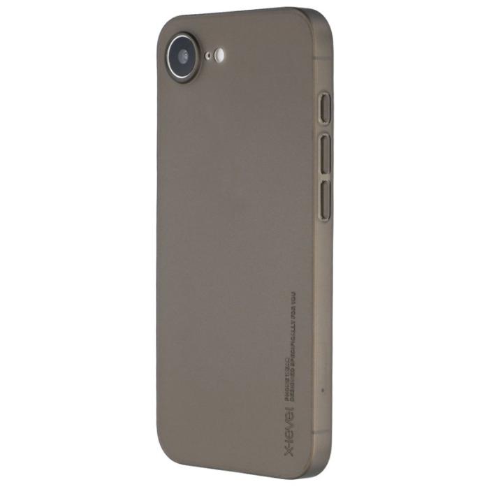X-Level - X-LEVEL iPhone 16e Skal Hård PP Matt 0.18mm Ultra-Tunn Transparent Svart