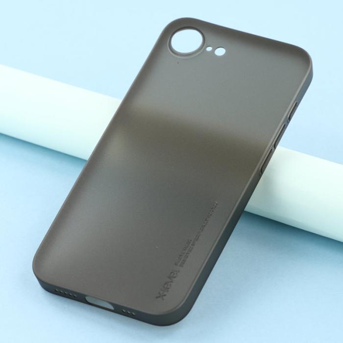 X-Level - X-LEVEL iPhone 16e Skal Hård PP Matt 0.18mm Ultra-Tunn Transparent Svart