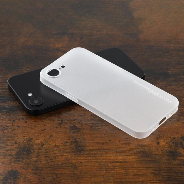 X-Level - X-LEVEL iPhone 16e Skal Hårt PP Matt 0.18mm Ultra-Tunn Transparent