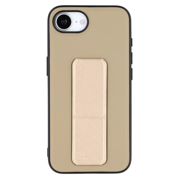 X-Level - X-LEVEL iPhone 16e Skal med Kickstand TPU + PU - Guld