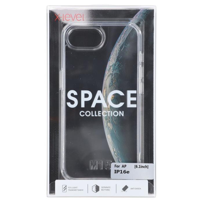 X-Level - X-LEVEL iPhone 16e Skal PC + TPU Transparent Anti Drop Clear