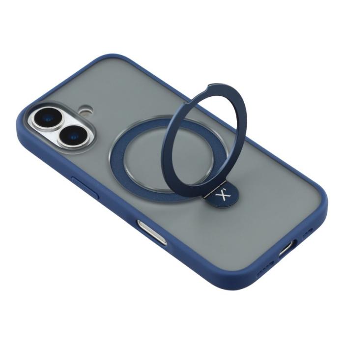 X-Level - X-LEVEL iPhone 17 Fodral Metal Kickstand TPU PC Blå
