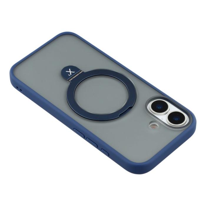 X-Level - X-LEVEL iPhone 17 Fodral Metal Kickstand TPU PC Blå