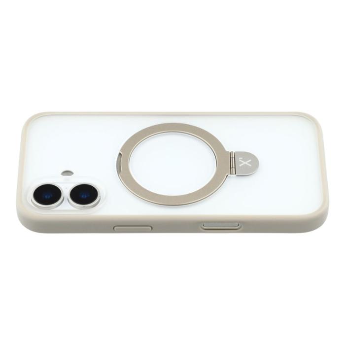 X-Level - X-LEVEL iPhone 17 Fodral Metal Kickstand TPU PC Grå