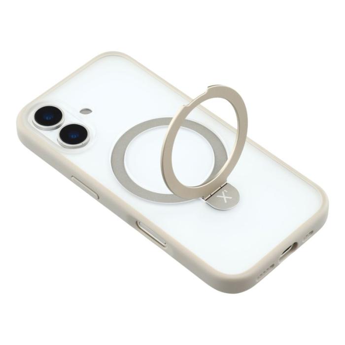 X-Level - X-LEVEL iPhone 17 Fodral Metal Kickstand TPU PC Grå