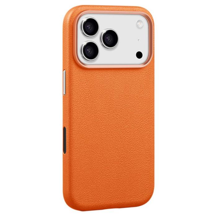X-Level - X-LEVEL iPhone 17 Pro Fodral MagSafe PU Läder Orange