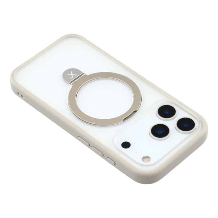 X-Level - X-LEVEL iPhone 17 Pro Fodral Metal Kickstand TPU PC Grå