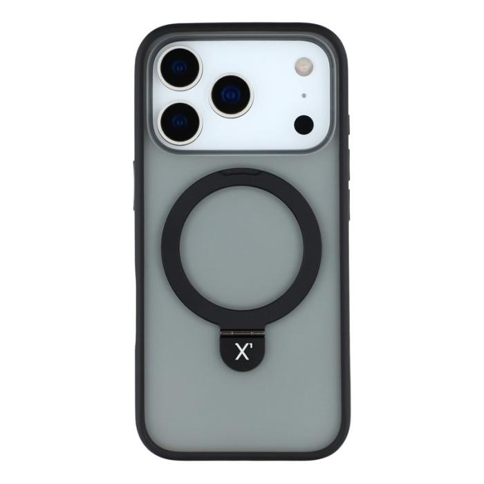 X-Level - X-LEVEL iPhone 17 Pro Fodral Metal Kickstand TPU PC Svart