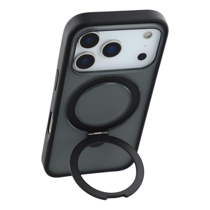 X-Level - X-LEVEL iPhone 17 Pro Fodral Metal Kickstand TPU PC Svart