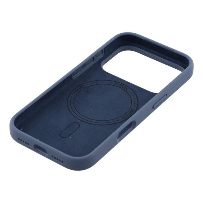 X-Level - X-LEVEL iPhone 17 Pro Max Skal MagSafe Flytande Silikon Blå