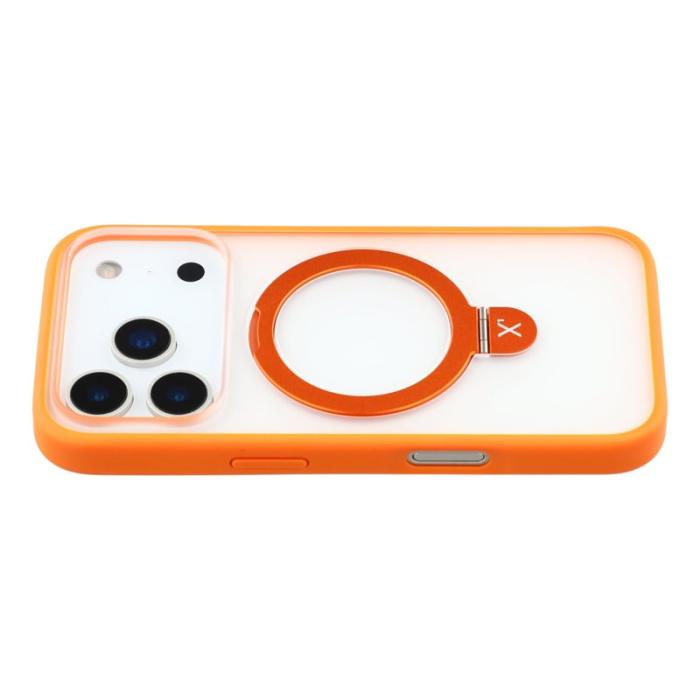 X-Level - X-LEVEL iPhone 17 Pro Max Skal med Metal Kickstand - Orange