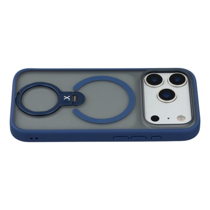 X-Level - X-LEVEL iPhone 17 Pro Max Skal med Rotating Kickstand Blå