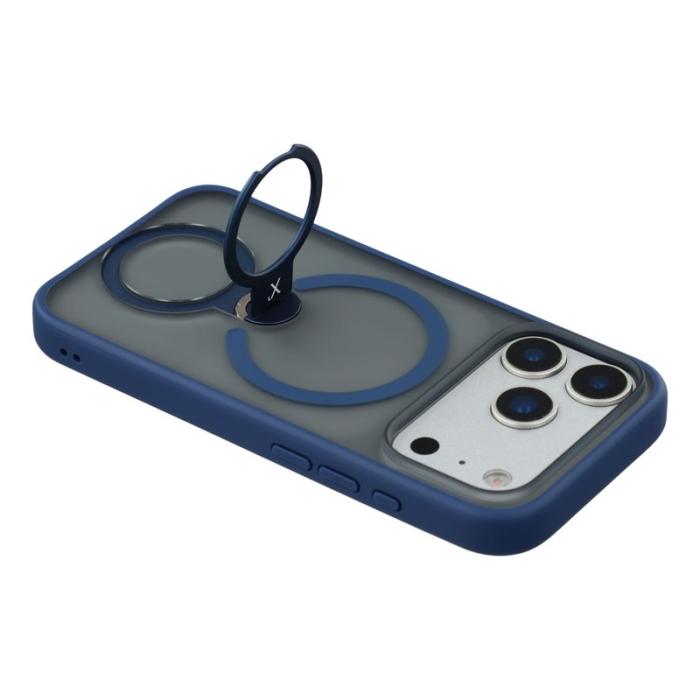 X-Level - X-LEVEL iPhone 17 Pro Max Skal med Rotating Kickstand Blå