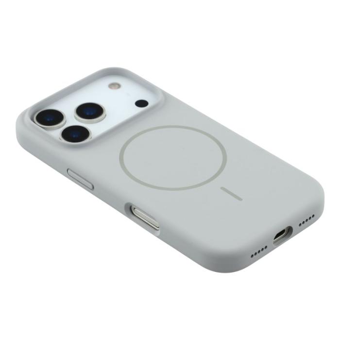 X-Level - X-LEVEL iPhone 17 Pro Skal MagSafe Flytande Silikon Grå