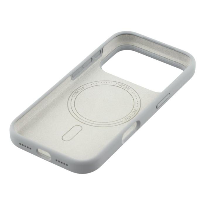 X-Level - X-LEVEL iPhone 17 Pro Skal MagSafe Flytande Silikon Grå