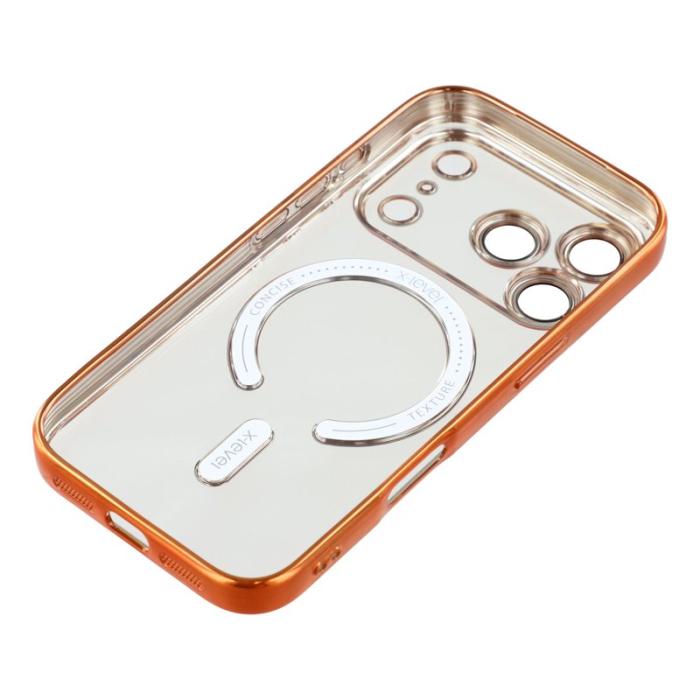 X-Level - X-LEVEL iPhone 17 Pro Skal MagSafe Full Kamera Skydd Orange