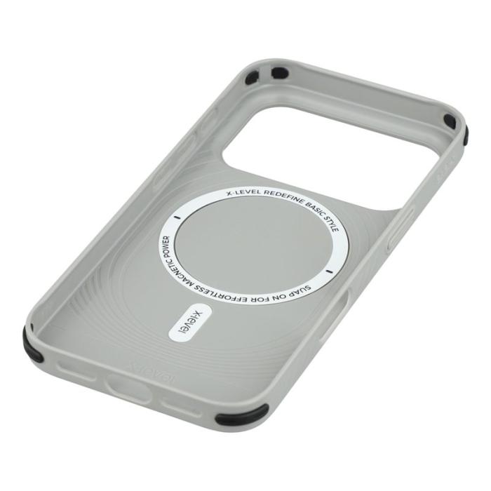 X-Level - X-LEVEL iPhone 17 Pro Skal MagSafe Hård PC Telefonfodral Grå