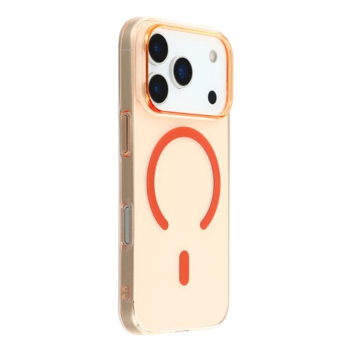 X-Level - X-LEVEL iPhone 17 Pro Skal MagSafe Transparent Orange