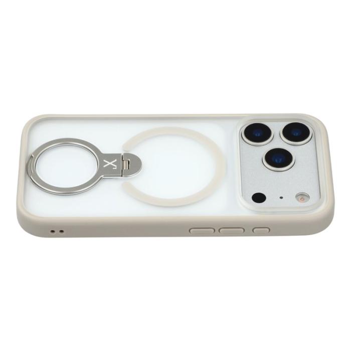 X-Level - X-LEVEL iPhone 17 Pro Skal med Rotera Kickstand - Grå