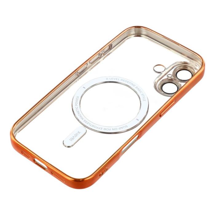 X-Level - X-LEVEL iPhone 17 Skal MagSafe Full Kamera Skydd Orange