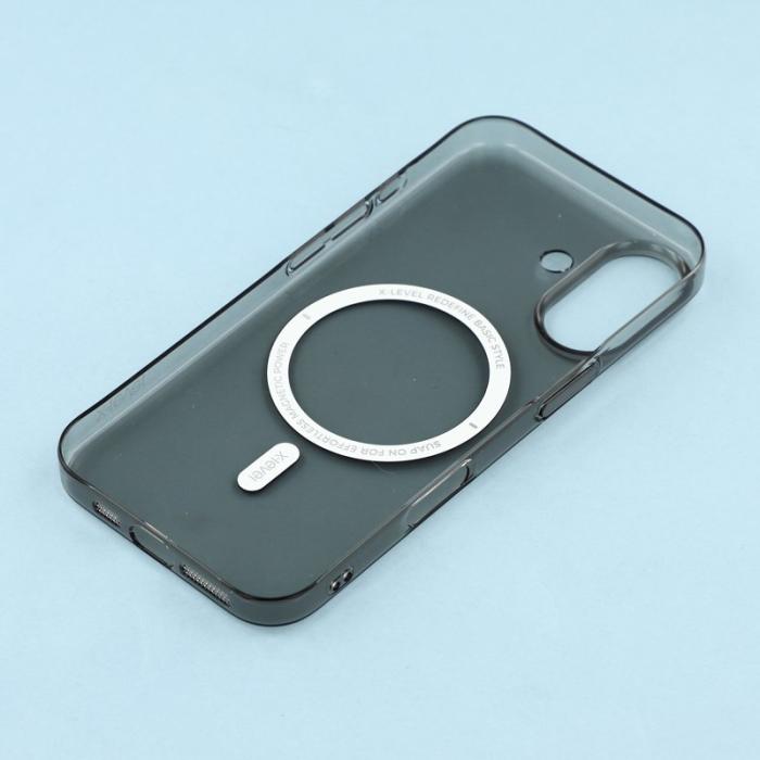 X-Level - X-LEVEL iPhone 17 Skal MagSafe Transparent Black Slim Cover
