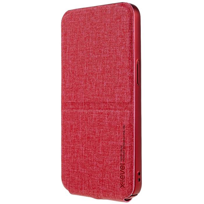 X-Level - X-LEVEL Journey Series iPhone 14 Skal Flip Röd