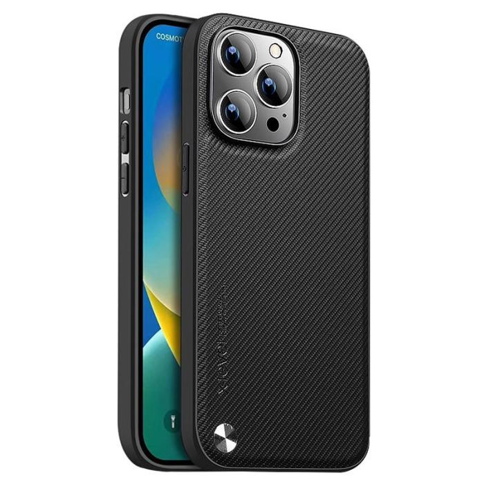 X-Level - X-LEVEL Kevlar II Fodral iPhone 15 Pro Max Kolfiber Svart