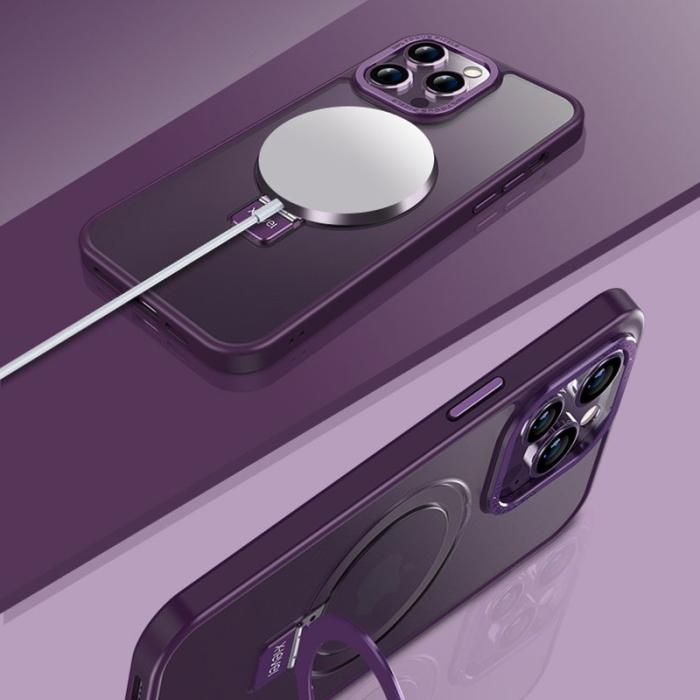 X-Level - X-LEVEL Kickstand Fodral iPhone 15 Pro Max Lila TPU PC