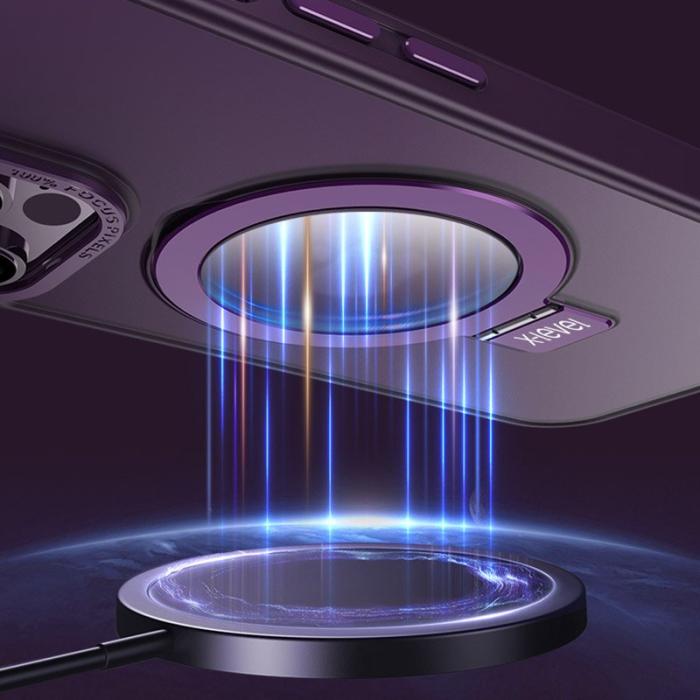 X-Level - X-LEVEL Kickstand Fodral iPhone 15 Pro Max Lila TPU PC