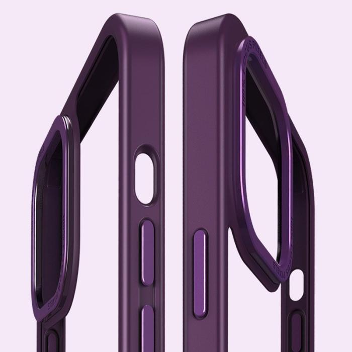 X-Level - X-LEVEL Kickstand Fodral iPhone 15 Pro Max Lila TPU PC