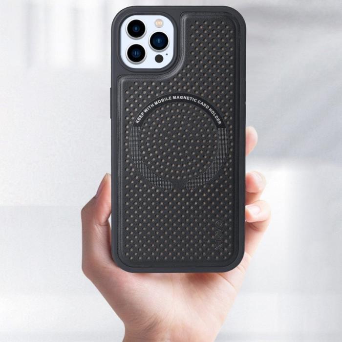 X-Level - X-LEVEL Magic Magnets II Fodral iPhone 13 Pro Wine Red