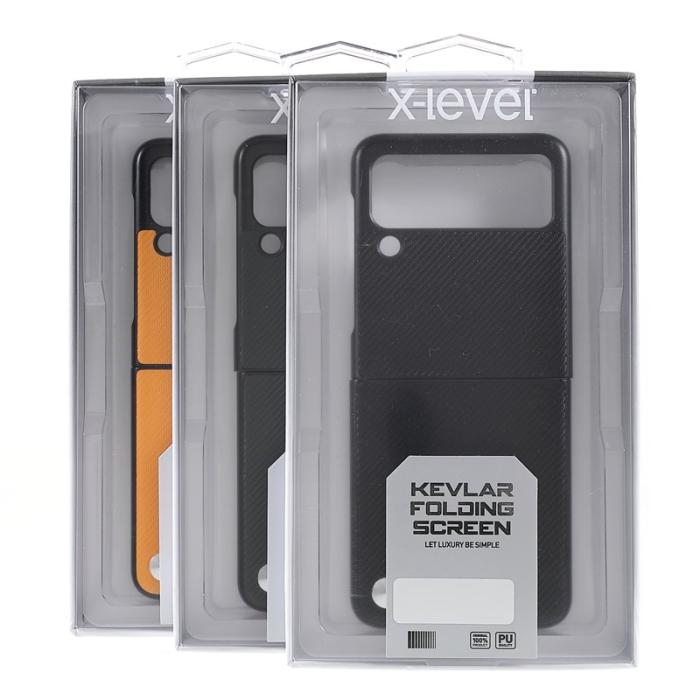X-Level - X-LEVEL Perfect Fit Flip Skal för Samsung Galaxy Z Flip3 - Svart