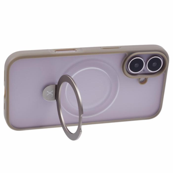 X-Level - X-LEVEL PITHY STONE II iPhone 16 Skal Magnetiskt Grå