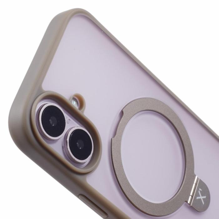 X-Level - X-LEVEL PITHY STONE II iPhone 16 Skal Magnetiskt Grå