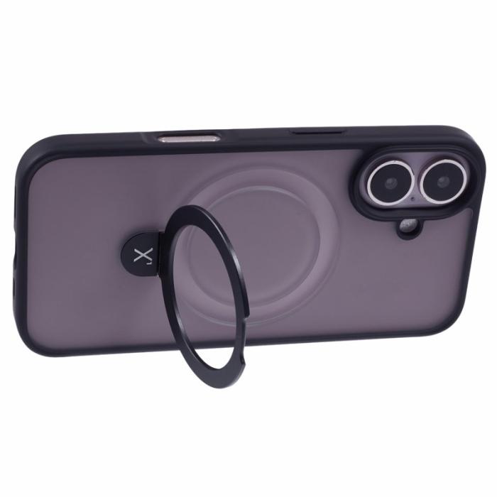 X-Level - X-LEVEL PITHY STONE II iPhone 16 Skal Magnetiskt Svart