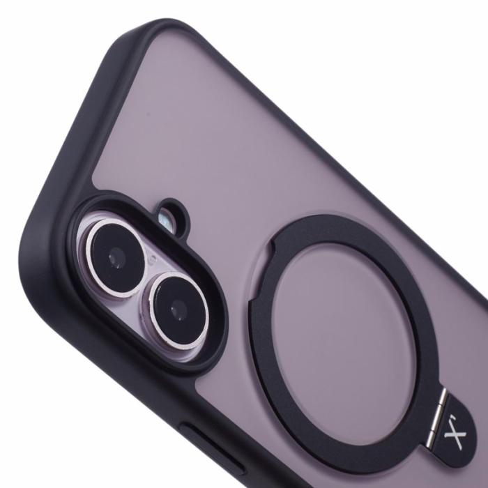 X-Level - X-LEVEL PITHY STONE II iPhone 16 Skal Magnetiskt Svart