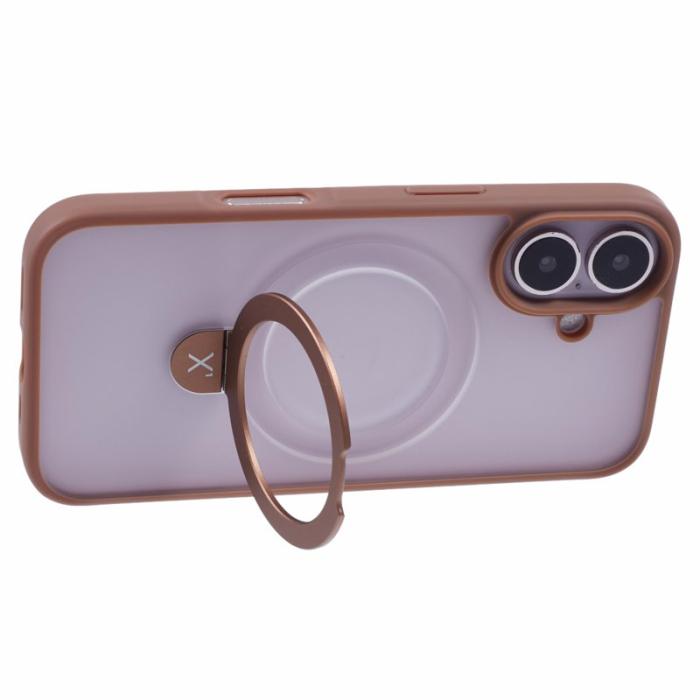 X-Level - X-LEVEL PITHY STONE II iPhone 16 Skal Magnetiskt Titanium Gold