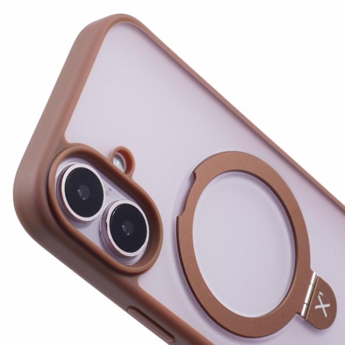 X-Level - X-LEVEL PITHY STONE II iPhone 16 Skal Magnetiskt Titanium Gold