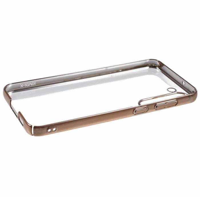 X-Level - X-LEVEL Samsung Galaxy S23 Skal Hård PC Transparent Guld